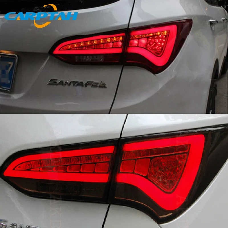 Автомобильный Стайлинг задний фонарь задние фонари для hyundai Santa Fe IX45 2013- задняя лампа DRL+ сигнал поворота+ обратный+ светодиодный тормозной сигнал