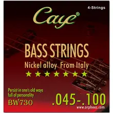 CAYE 4/5/6 шт. Струны для электрической Басс струны набор шестигранного Сталь Core внутренний тросик Нержавеющая сталь внешний провода бас гитары