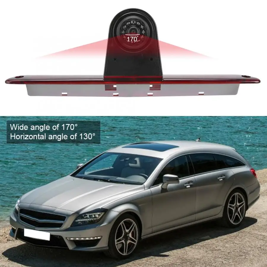 IP68 тормозной светильник камера заднего хода 12 В подходит для Mercedes-Benz Spencer с 1/3 PC4089 чип переключаемый SYS линейка автомобильные аксессуары