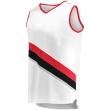 

2021 News Men's America Basketball Jersey Portland Trail Damian Lillard C.J. McCollum Embroidery With Team Logo T-shirt