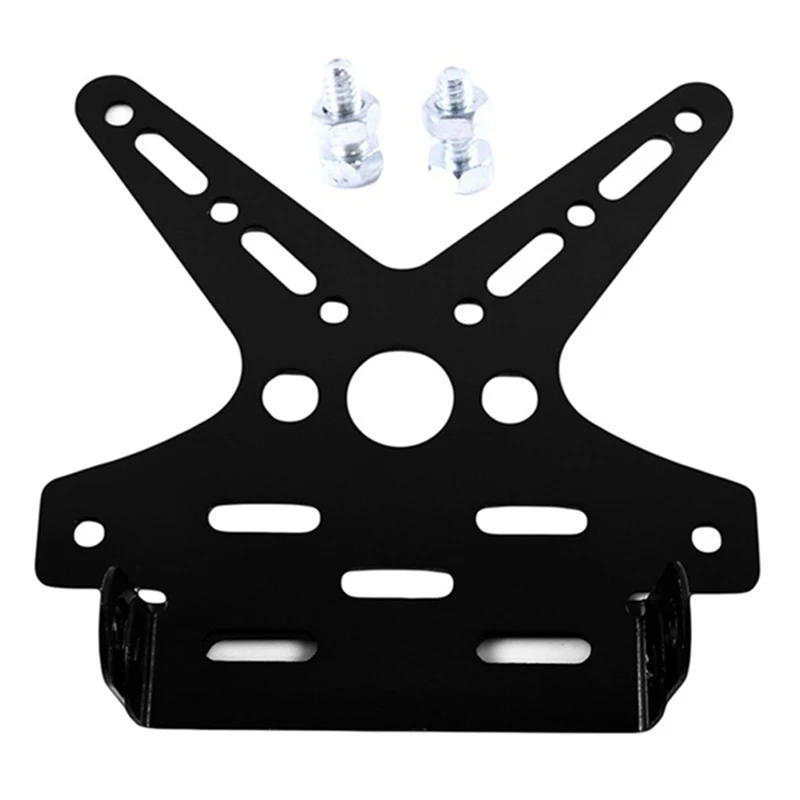 

Adjusted Motorcycle License Plate Holder Mount Bracket Registration Number Plate Cover Aluminum Alloy Universal
