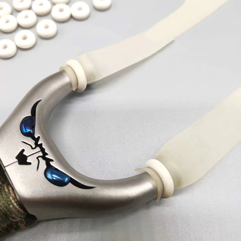 Tying Rubber Bands Rubber Rings Slingshot Bow Head Flat Bands Quick Installation Professional Slingshot Accessories slingshot rubber band