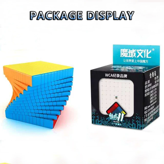 MOYU Meilong Magic Cube stickerless 2x2 3x3 4x4 5x5 6x6 7x7 8x8 9x9 10x10 11x11 12x12 Megaminx Speed Puzzle Cubes Toys Gift 6