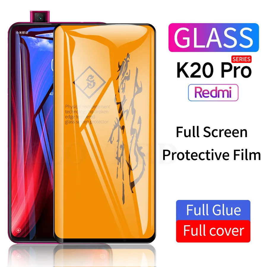 2 упаковки 6D закаленное стекло с полным клеем для Xiaomi Mi 9T Pro защита экрана 9H на