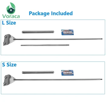 

46cm/64cm Aquarium Fish Tank Algae Scraper Razor Multi-Tool Cleaner Kit Set Aquascaping Aquarium Steel Stainless Supplies
