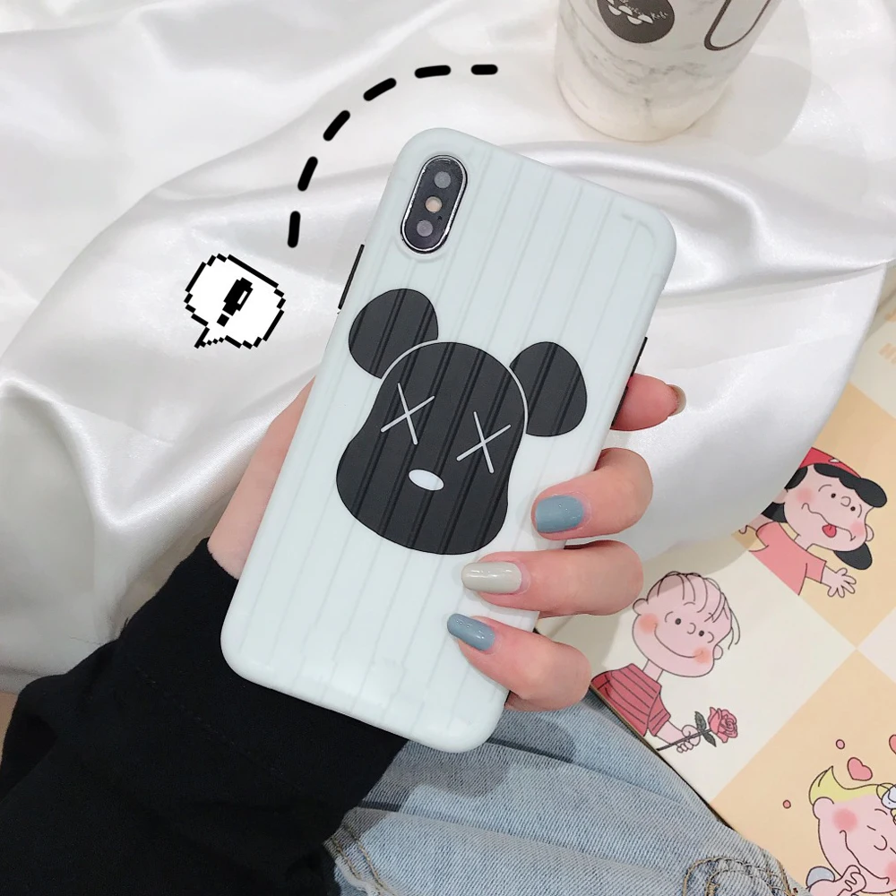 10 шт. игрушка медведь чемодан чехол для телефона iPh 7 8 Plus XR X/XS XR MAX Чехол Мягкий ТПУ чехол защитный чехол задняя крышка противоударный