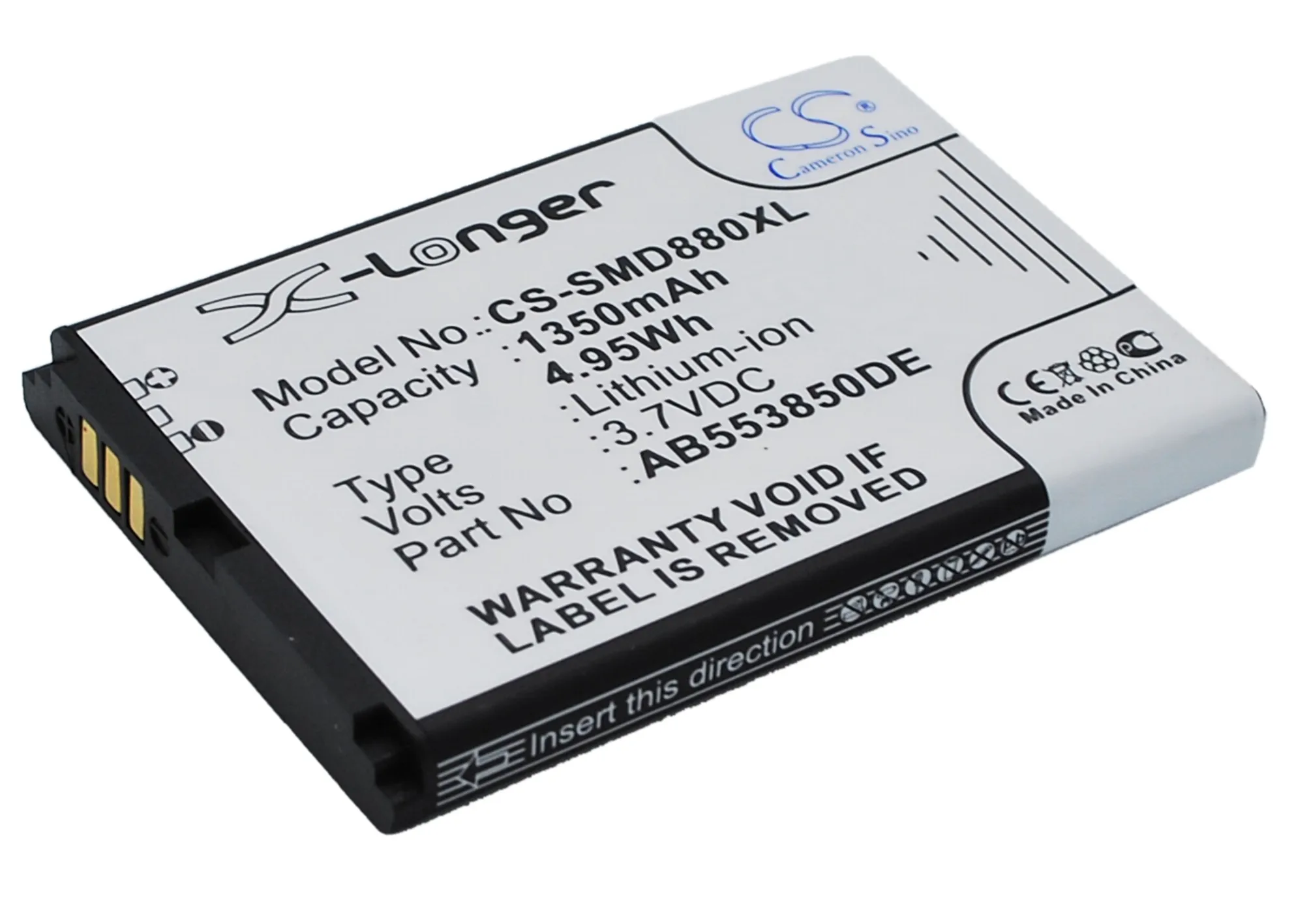 Cameron sino 1350 мА/ч, батарея для SAMSUNG GT-B5702C B5712C SGH-D880 D880i D888 D988 I608 W599 W619 W629 AB553850DC