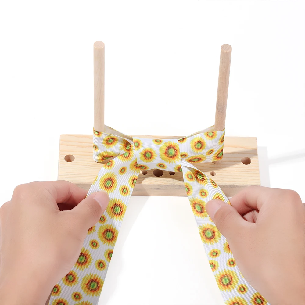 1Set 5 In 1 Multipurpose Hardwood Bow Maker Bowknot Maker Satin Wreath Gift Packing Bowing Making Tool DIY Ribbon Crafts Bowknot