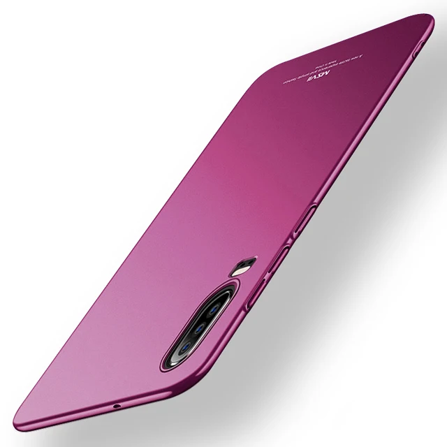 Для huawei P30 чехол MSVII Жесткий PC матовый чехол Ультра Тонкие Матовые чехлы для huawei P20 P30Lite P30 Lite Pro Чехол - Цвет: Wine red