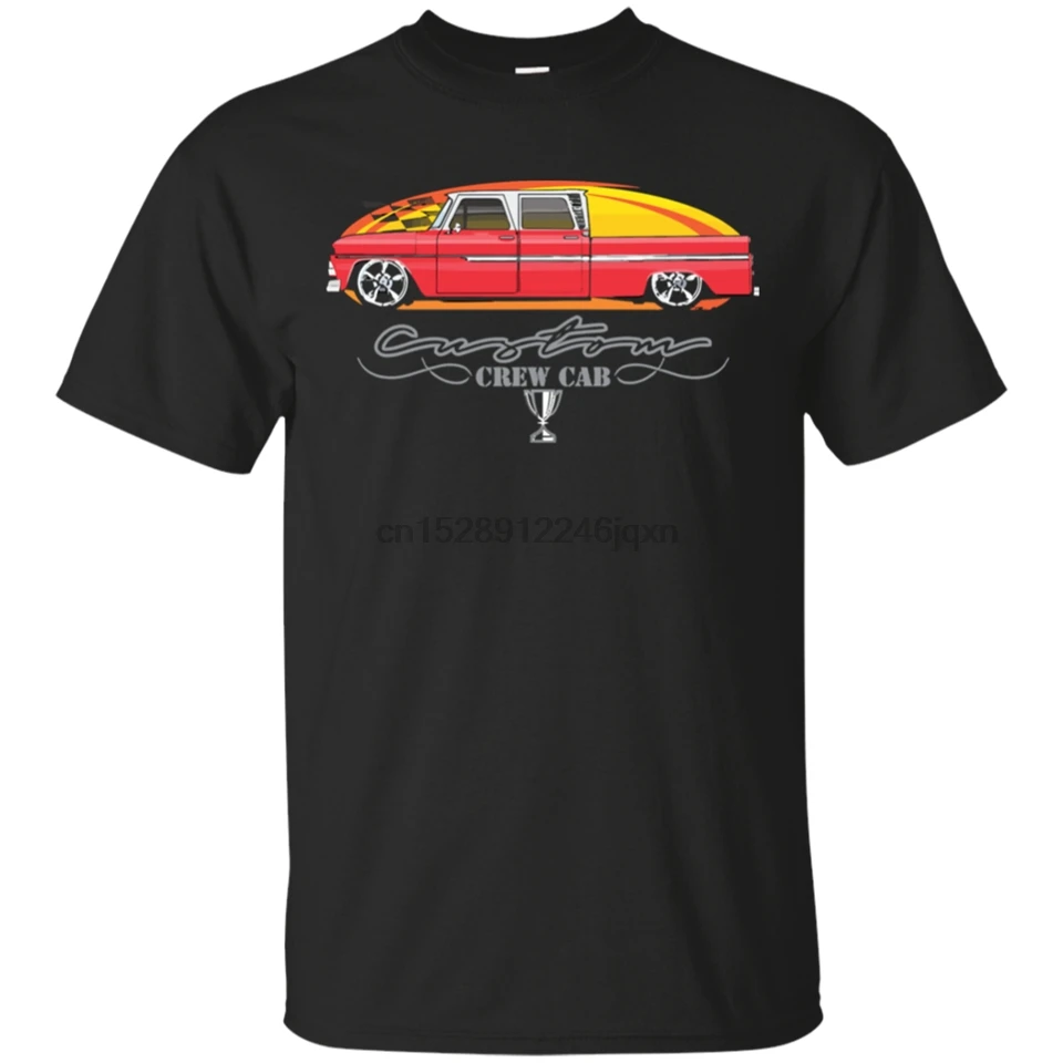 2019 Chevrolet Silverado 1500 Custom Crew Cab T-Shirt Men Black Vintage Tee Top Quality Shirt |