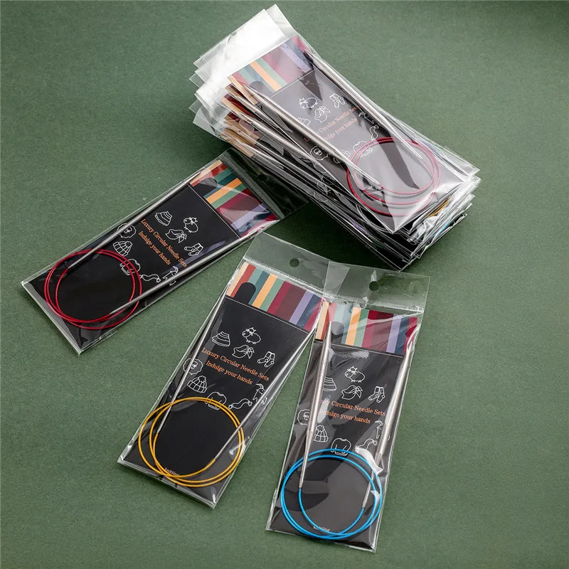 14 Size 2.25-10.0mm Knitting Set Circular Needle Knitted Kit 80cm Needle Pin Tools Need for Sweater Gloves Accessories Looen knitting supplies,knitting needles,knitting material