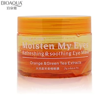 BIOAQUA Brand Eye Mask Orange Vitamin C Skin Care Remove Dark Circle Moisturizing Anti-wrinkle Anti-aging Eye Masks 80g