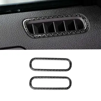 

2Pcs set Air Vent Outlet Frame Carbon Fiber Fits for Ford Mustang 2009-2013 High quality