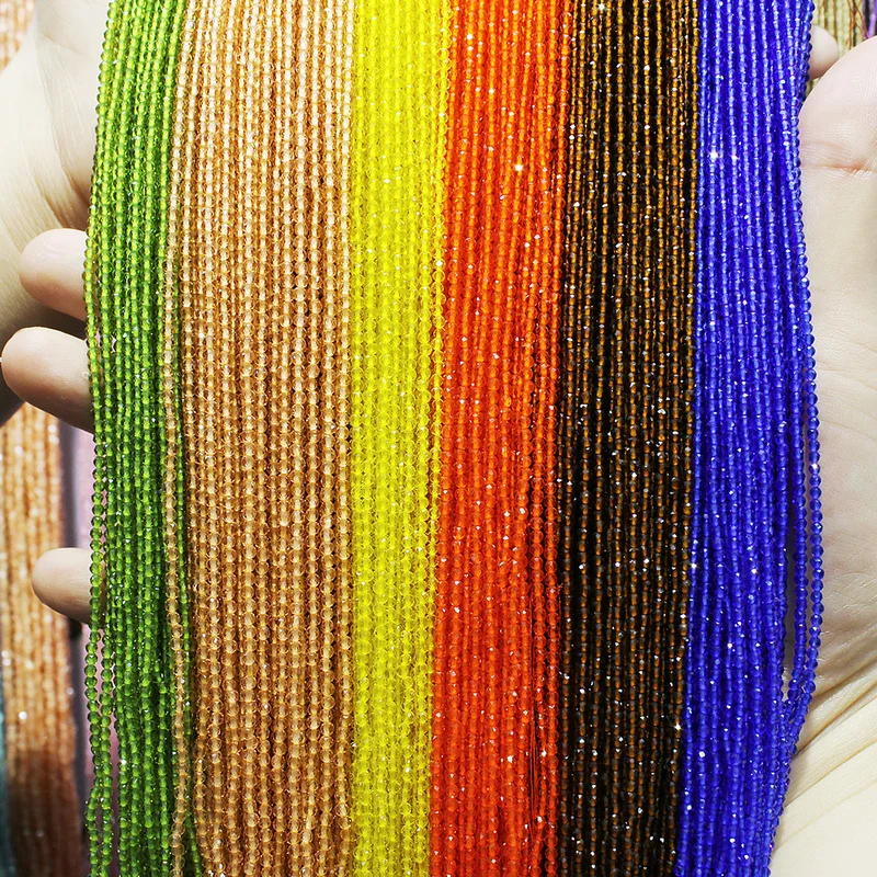 

1pc Natural Stone Tourmaline Colorful Crystal 2-3mm Section Loose Beads Small Code Bead for Jewelry Making DIY Necklace Bracelet
