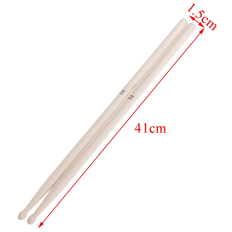 1 Pairs Music Band Maple Wood Drum Sticks 5A Drumsticks Musical Instrument