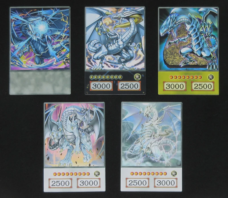 pcs Set Blueeyes White Dragon Series Anime Style Cards Different Dragonsforms Archetype Deep Of Blue Eyes Yugioh Kaiba Orica Game Collection Cards Aliexpress