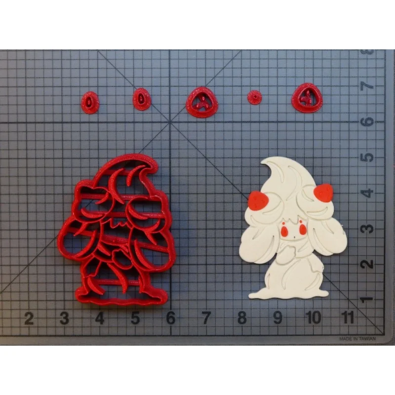 N8809 Alcremie 3inch 3D Печатный PLA пластиковый меч щит логотип Wooloo Lucario Diglett Alcremie Greninja помадка украшение для печенья резак набор - Цвет: N8809 Alcremie 3inch