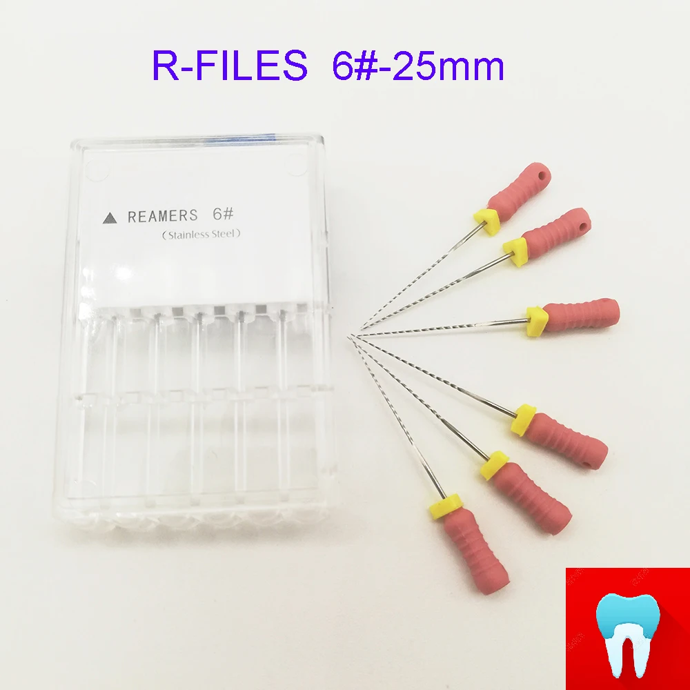 6 шт. зубные K H R Файлы 6#-80#21 мм и 25 мм все модели зубные ПроТейпер файлы корневого канала стоматологические материалы Стоматологические Инструменты