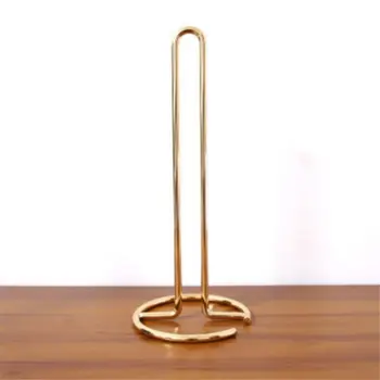 

Nordic Style Simple Modern Metal Craft Paper Towel Rack Dining Table Kitchen Vertical Roll Paper Storage Rack