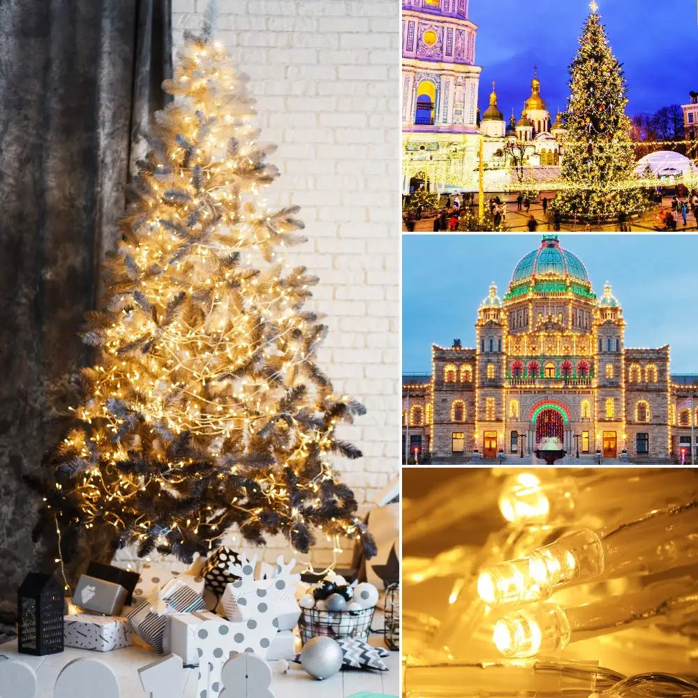 String Lights Holiday Wedding Christmas Decoration Outdoor Garden Waterproof Star Lantern Fairy Lights Garland Outdoor Garden