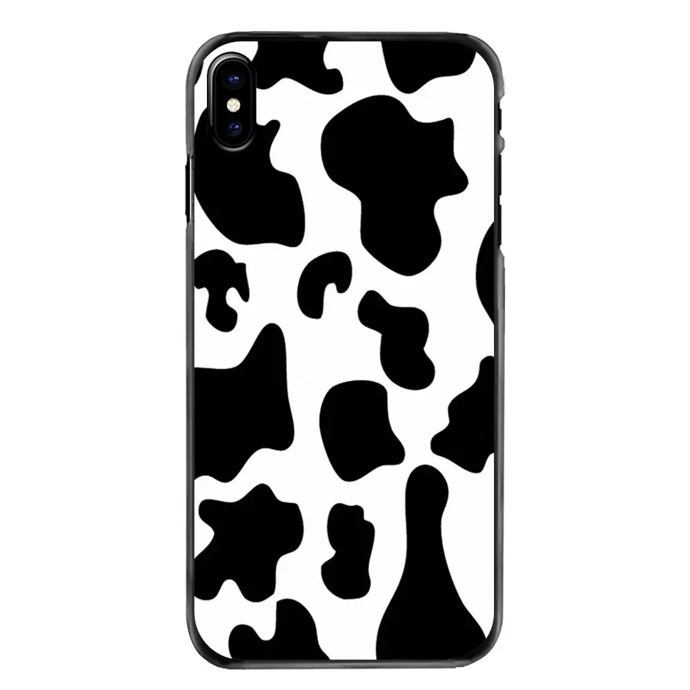 images 4 Для iPhone 11 Pro 5 5S 5C SE 6 6S 7 8 Plus X XR XS Max 4 5 6 чехол для телефона Чехол Белый Черный корова символ шаблон печати - Цвет: images 4