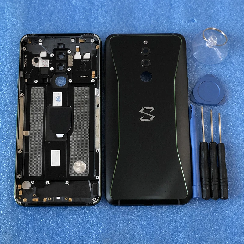 Axisinternational для 6,0" Xiaomi Черная Акула Хило задняя Батарея крышка чехол Корпус+ Камера объектив Blackshark AWM-A0