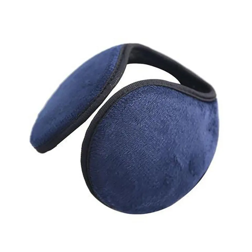 navy blue Теплые мужские наушники, женские зимние теплые наушники, наушники, зимние наушники, детские теплые наушники, зимние однотонные наушники - Цвет: navy blue