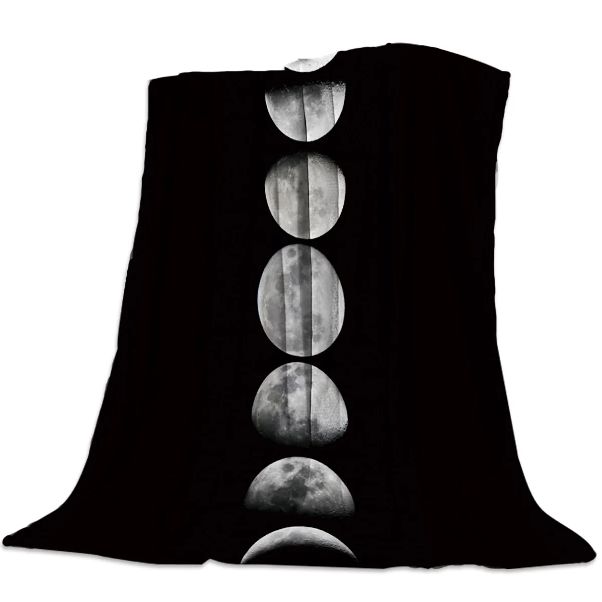 Фланелевое Одеяло s Full Moon Process, черное одеяло, подушка, теплое одеяло на диван, кровать, домашнее покрывало, флисовый плед для путешествий