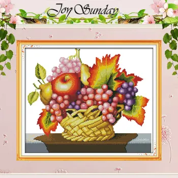 

A Good Harvest Patterns Counted Cross Stitch 11CT Printed 14CT Cross Stitch Set Chinese Cross-stitch Kit Embroidery Needlework