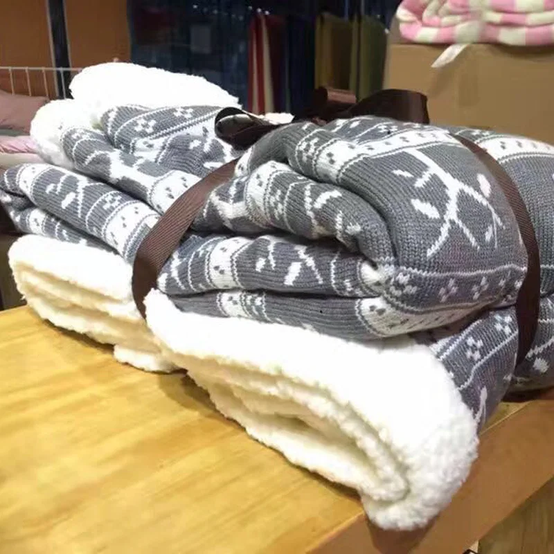 Рождественские олени Стильные Теплые мягкие флисовые одеяла толстые плюшевые
