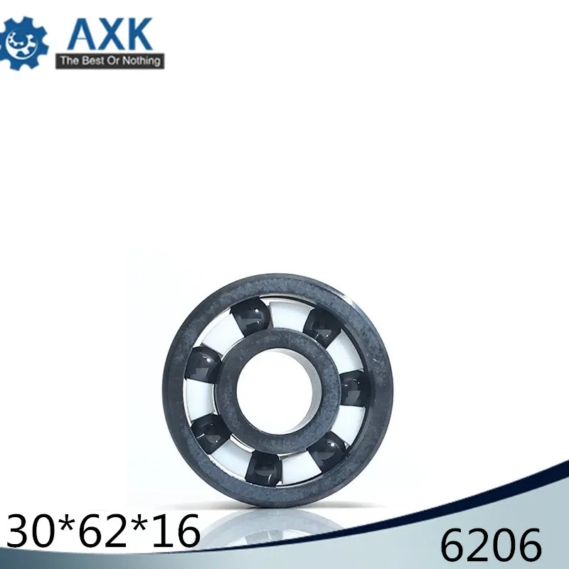 6206 Full Ceramic Bearing ( 1 PC )30*62*16 mm Si3N4 Material 6206CE All Silicon Nitride Ceramic Ball Bearings