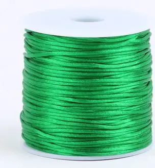 1 рулон 70 м многоцветная прочная нейлоновая нить 1,5 мм эластичная/шнур/веревка/пряжа для изготовления ювелирных изделий браслет ожерелье сделай сам - Цвет: Зеленый