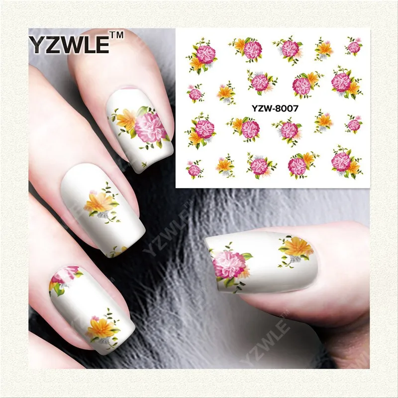 49 Sheets DIY Decals Nails Art Water Transfer Printing Stickers Accessories For Nails Salon YZW8001-8049