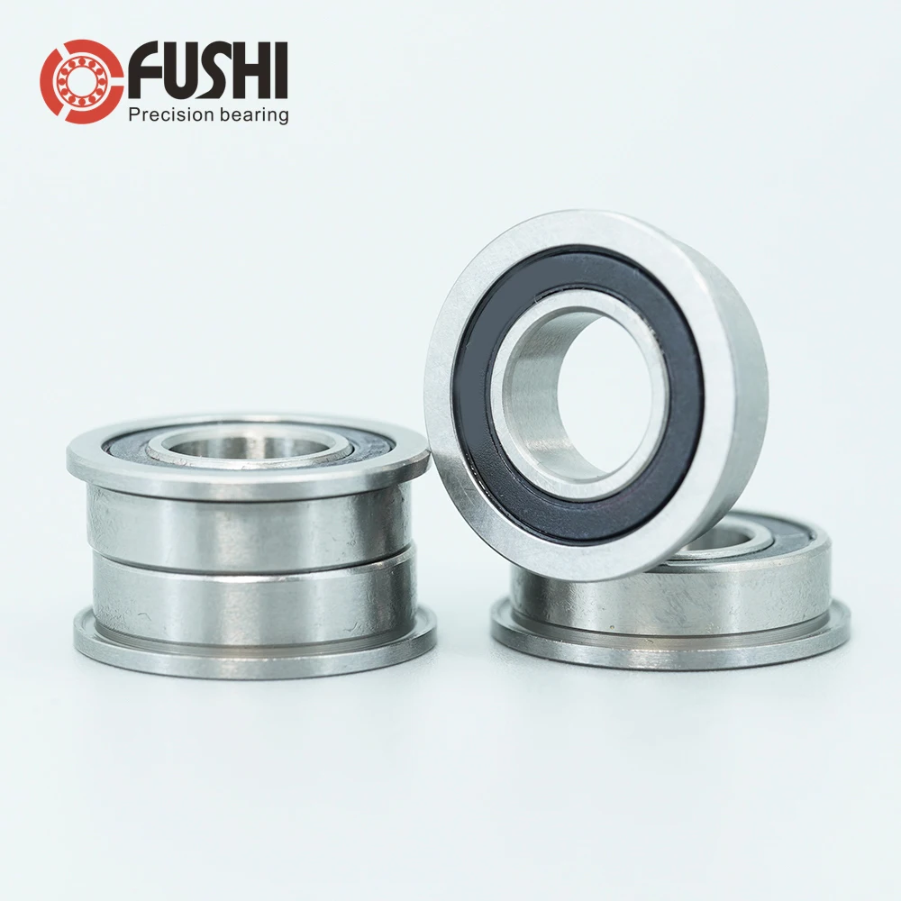 F6002RS Flange Bearing 15*32*9 mm ABEC-3 4Pcs F6002 RS Flanged Ball Bearings 6002 RS 2RS f6003 f6003rs bearing f6003 20 2rs 20 35 11 mm 4 pcs flange ball bearings f6003 rs garden cart wheel bearing