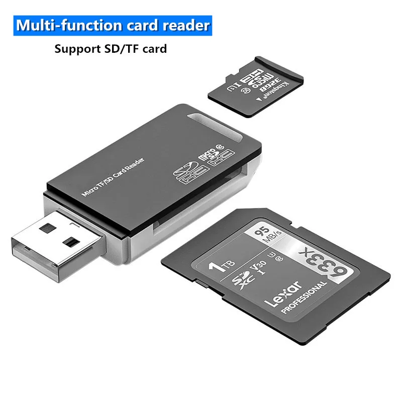 

Micro SD Card Reader USB 2.0 Card Reader for USB Micro TF/SD Type C Cardreader 2 in 1 Smart Memory Card Reader Adapter