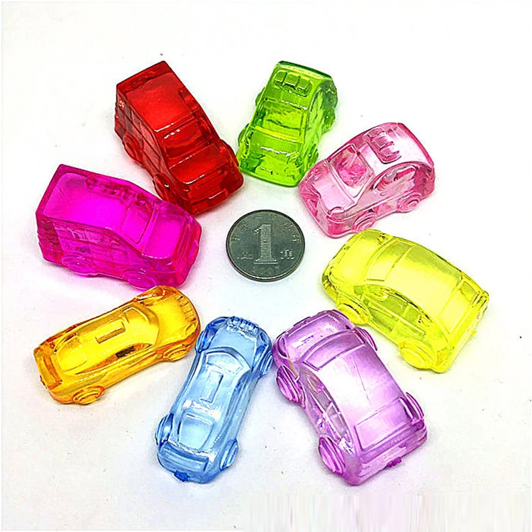 Прозрачный кристалл мини автомобиль формы дети день рождения игрушки сувениры для мальчиков лакомство Goody мешок подарок
