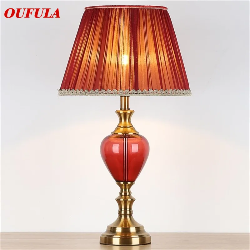 

OUTELA Ceramic Table Lamps Desk Luxury Modern Contemporary Fabric for Foyer Living Room Office Creative Bed Room Hotel