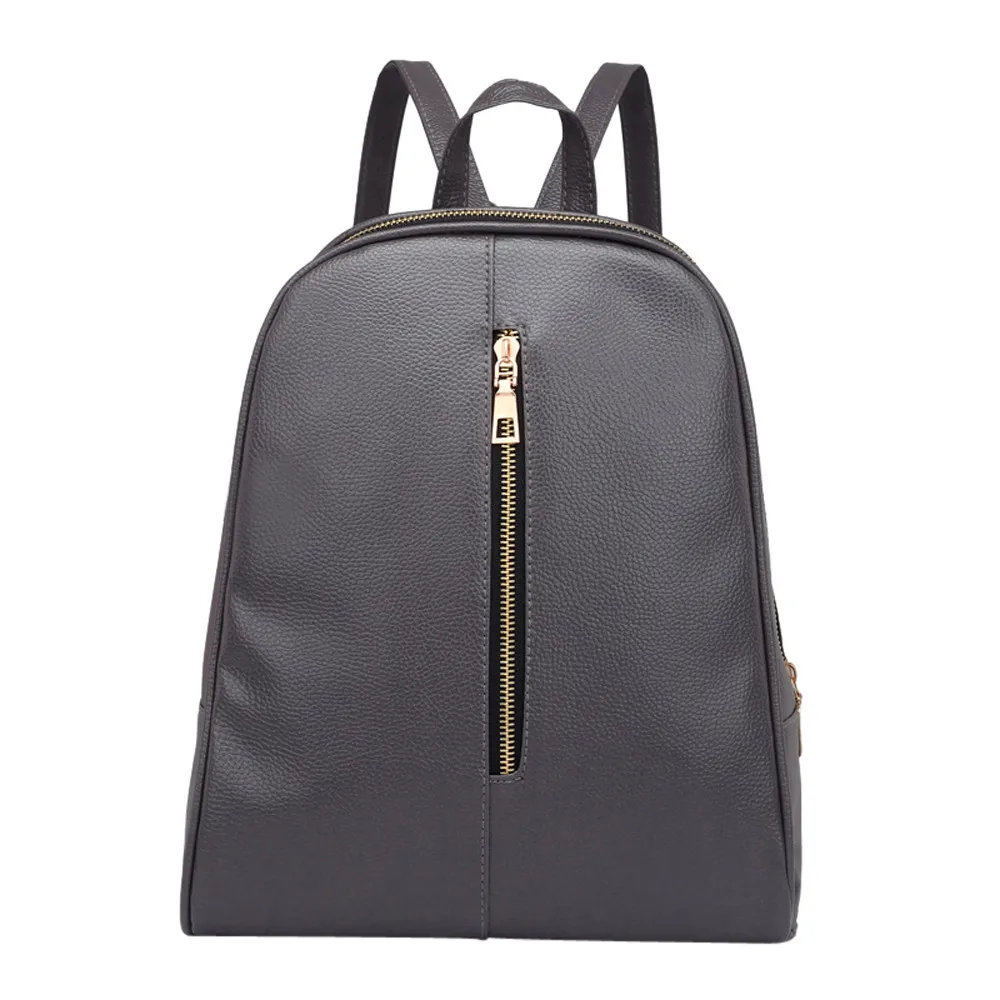 Модные женские рюкзаки, женская сумка через плечо, высококачественный кожаный рюкзак для девочек-подростков, школьные сумки, рюкзак большой емкости - Цвет: dark gray