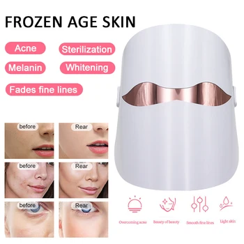 

Facial LED Photonic Skin Instrument 3 Colors Light LED Light Beauty Devices Anti Acne Anti Wrinkle Facial SPA Instrument Tool