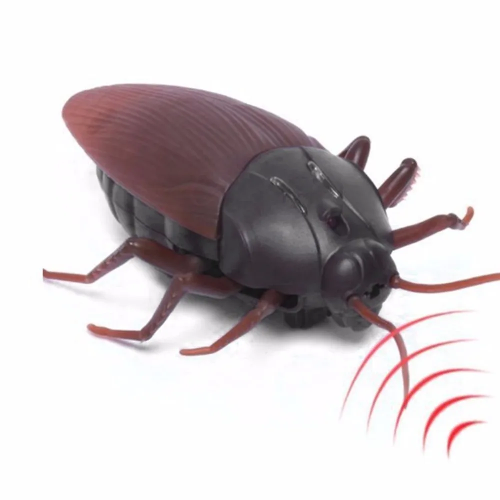 Имитация таракан на радиоуправлении пульт дистанционного управления макет бутафорский таракан RC игрушка шалость насекомые шутка страшилка жуки Halloweenn Игрушка антистресс