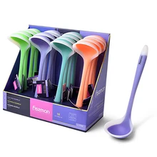 Kitchen-Tools Cooking Fissman Silicone for Food-Grade Soup-Ladle Long-Handle 28cm