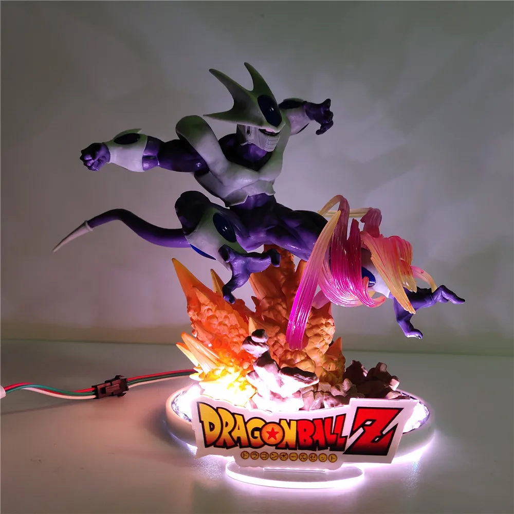 Dragon Ball Z Coora аниме светодиодный фигурки цвет дистанционное изменение фигурка