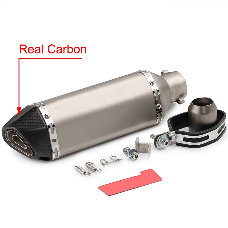 Motor Full System Exhaust Escape Modified Front Link Pipe Muffler DB Killer Silencer (6)