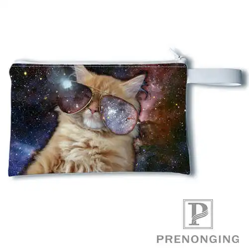 Изготовленный На Заказ spacecat(2)@ 1 кошелек с рисунком кошелек на молнии нулевой бумажник телефон Сумки для ключей модный небольшой женский кошелёк#19-01-22-4-224