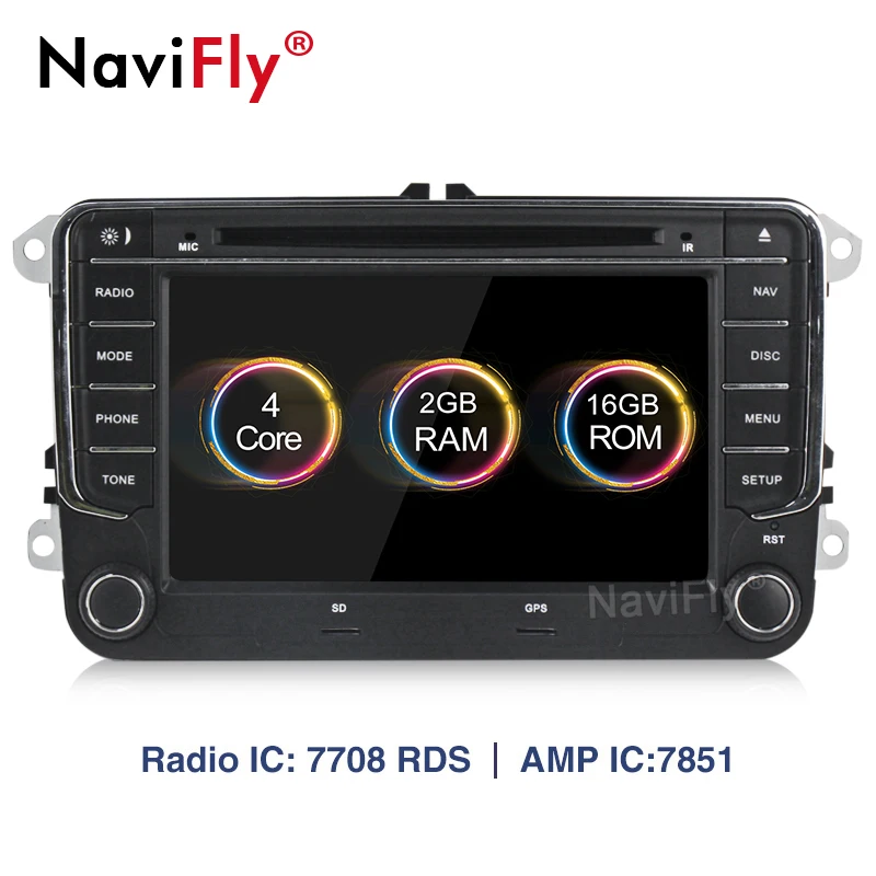 

Android 8.1 2 DIN Car multimedia DVD player for VW Volkswagen PASSAT B5 B6 POLO GOLF 5 6 MAGOTAN CC BORA TIGUAN GPS Navigation