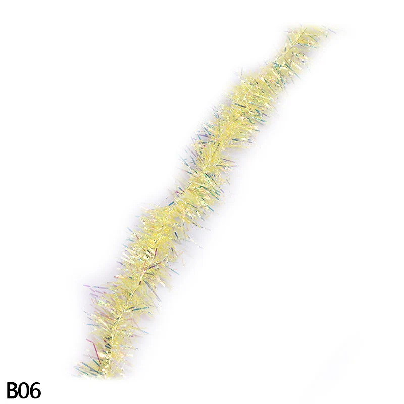 B06 1 шт., 2 м, гирлянда из проволоки, цветная металлическая линия, ленты, гирлянды, украшения для рождественской елки, вершины, ленты, новогодние, вечерние, Декор - Цвет: B06