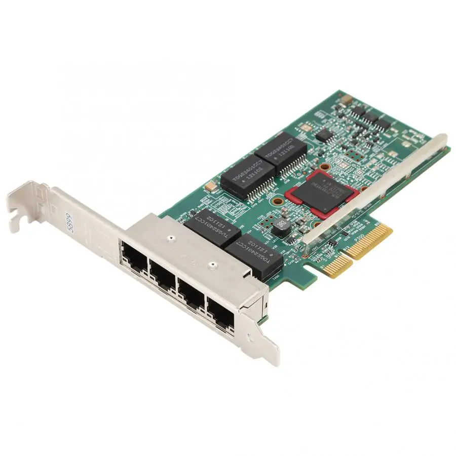 BCM5719 PCIE x4 4-порт Gigabit LAN сетевая карта 10/100/1000 Мбит/с Поддержка для ISCSI WLAN сетевой карты
