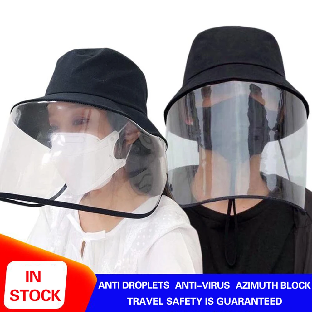 

Virus Protective Hat Multi-function Protective Cap Eye Protection Anti-fog Windproof Hat Anti-saliva Face Cover Cap