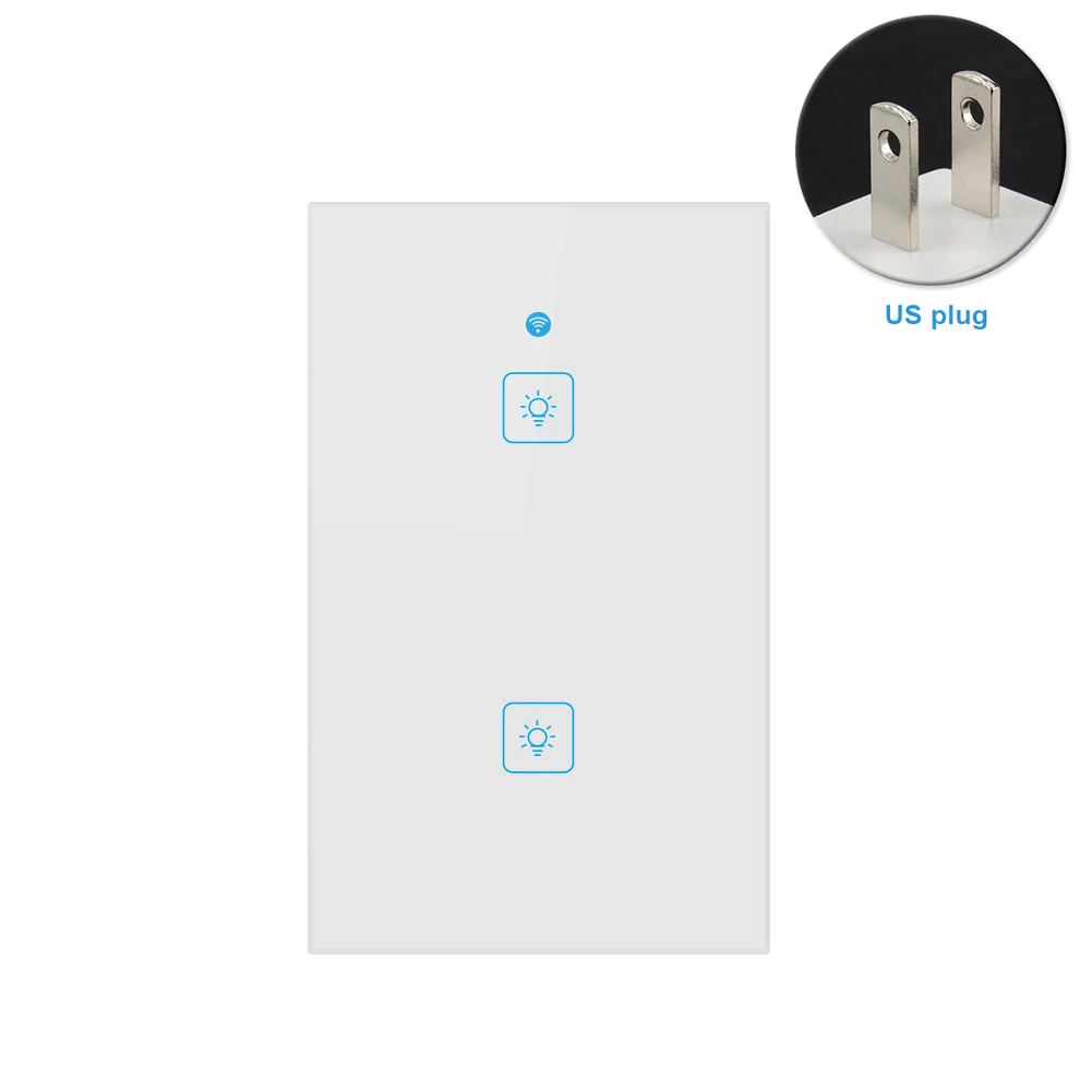 

Easy Install Smart 1 2 3 Gang WiFi Touch Bedroom Wall Accessories Voice Control Timing Phone Modern Home Simple Switch Panel