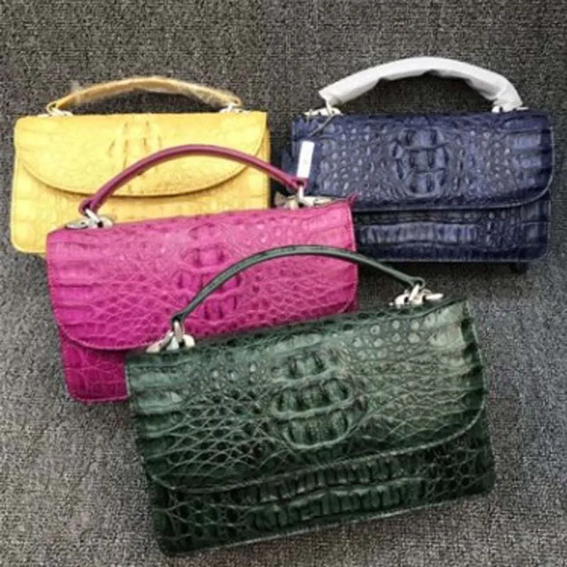 

XHPJ crocodile Ms. aslant Little bread Single shoulder bag female fashion classic women handbag
